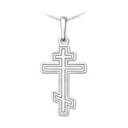 Strieborný prívesok pravoslávny kríž