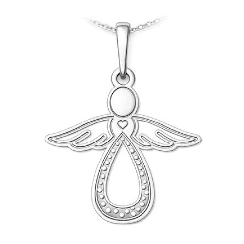 Strieborný prívesok anjel