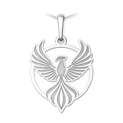 Strieborný prívesok fenix