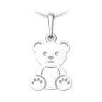 Strieborný prívesok medvedík