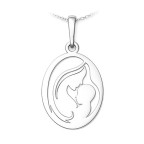Strieborný prívesok mamička s dieťaťom