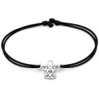 Šnúrkový náramok anjel Farba: Červená