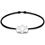 Šnúrkový náramok lotus Farba: Červená