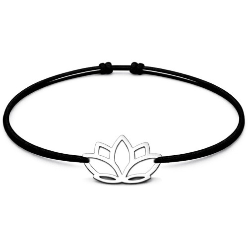 Šnúrkový náramok lotus Farba: Červená