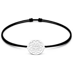 Šnúrkový náramok mandala Farba: Červená